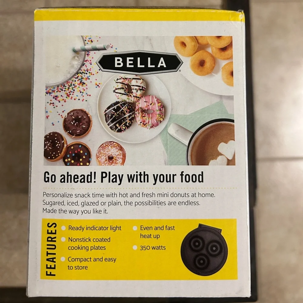 NWT BELLA Mini Donut Maker